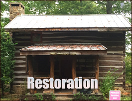 Historic Log Cabin Restoration  Gadsden,  South Carolina
